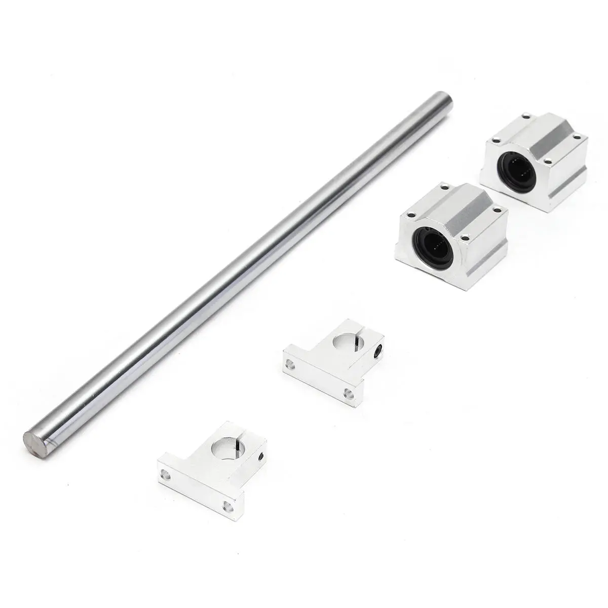 Machifit 16mm x 1000mm Linear Rail Shaft with Bearing Block | CNC Guide Support - Image 3