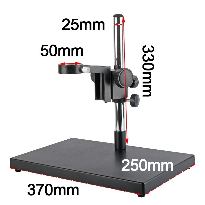 KOPPACE Large Microscope Stand | 25mm Column & 50mm Lens | 370x250mm Base Plate - Image 5