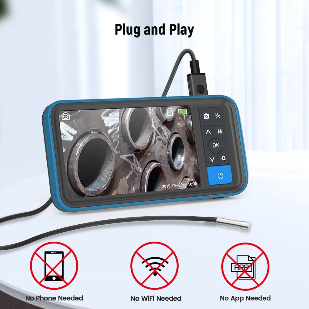 MS450 5.5mm Borescope | 1080P HD Snake Camera - 4.5 Screen, Waterproof for Pipe & Sewer Inspection - Image 2
