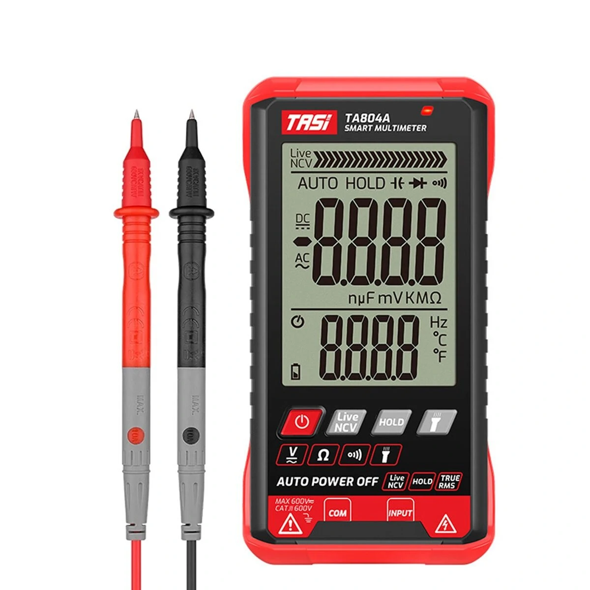 TA804A/B Digital Multimeter - Professional Auto Tester with HD Color Screen - Image 2