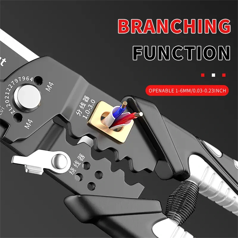 Multifunctional Wire Strippers | Crimping & Cutting Pliers for Electrician Tools - Image 5