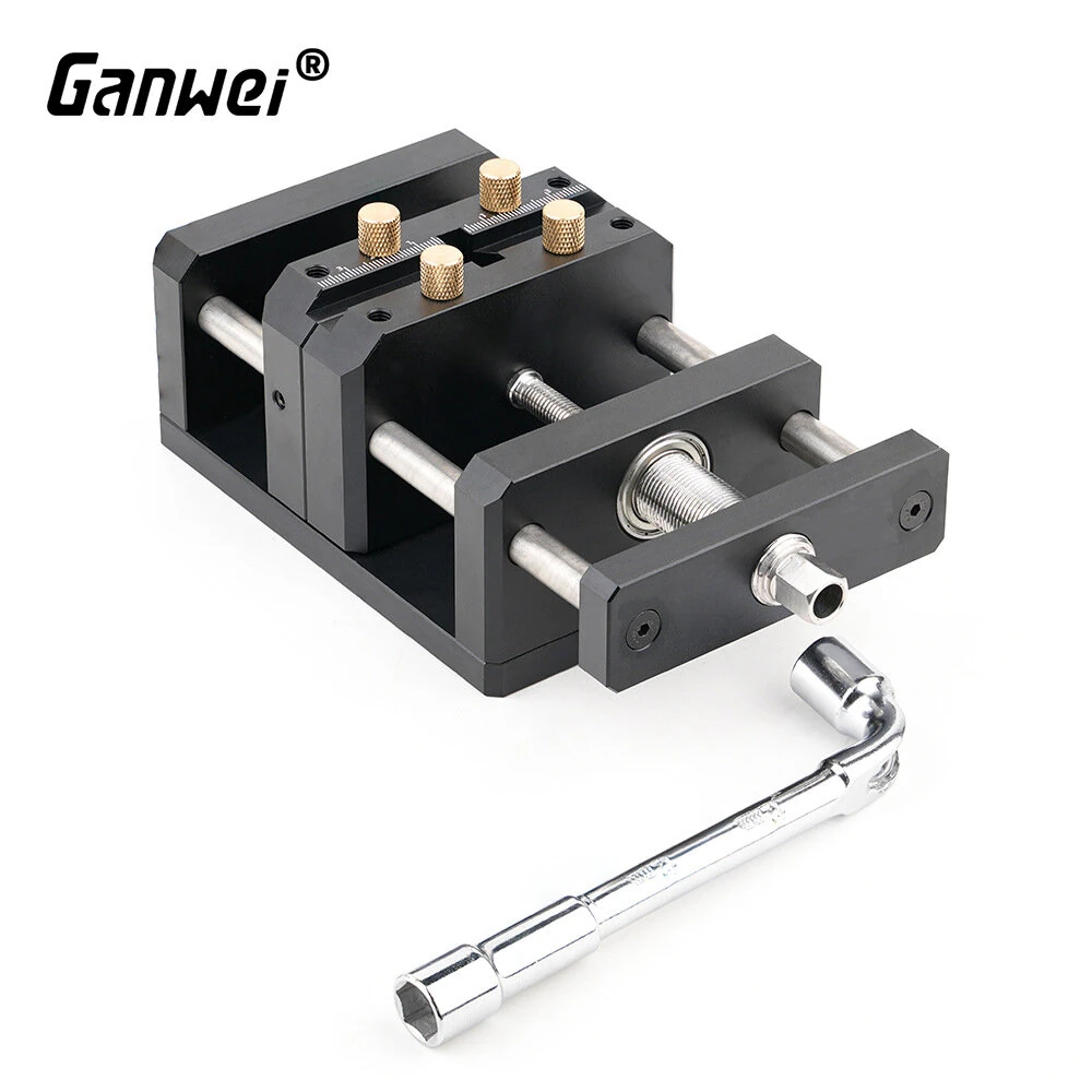 Ganwei Self Centering Clamp Vise | CNC Aluminum V-Trough for Drill Press Precision - Image 4