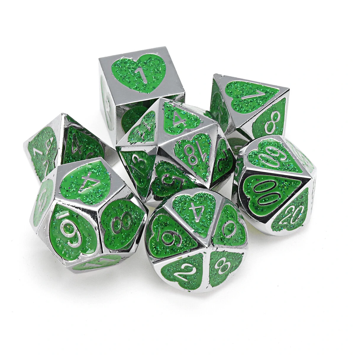 7PCS Metal D&D Dice Set - Polyhedral RPG Game Dice for Dungeons & Dragons - Image 4
