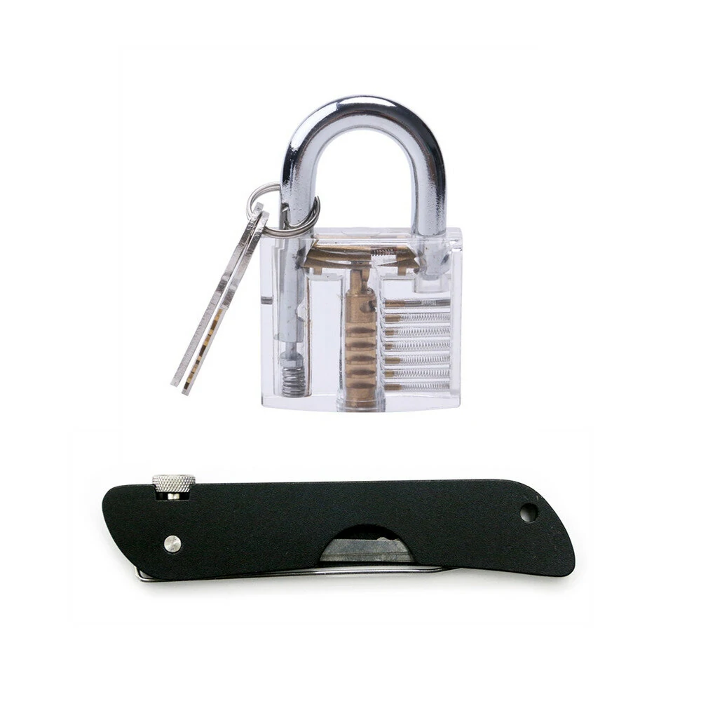 6 in 1 Folding Locksmith Tools Set | Transparent Padlock Tool | Pocket Lock Pick Set - Image 4
