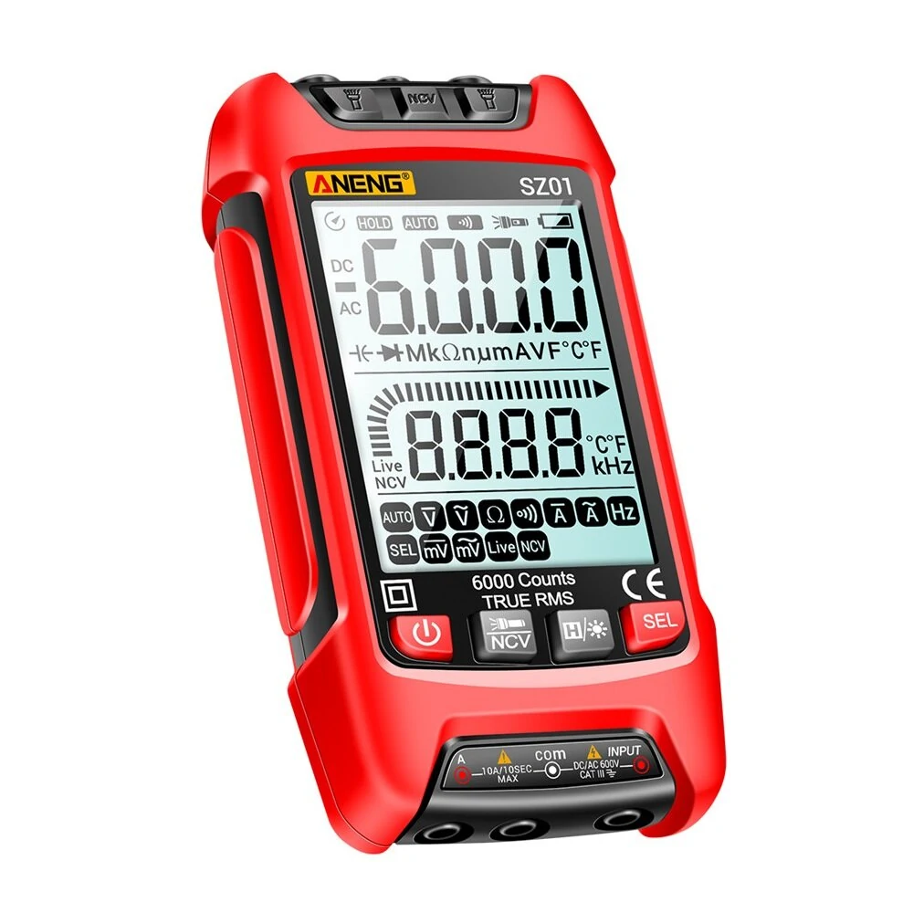 ANENG SZ01 True RMS Digital Multimeter - 6000 Counts Auto Range & Frequency Tester - Image 3