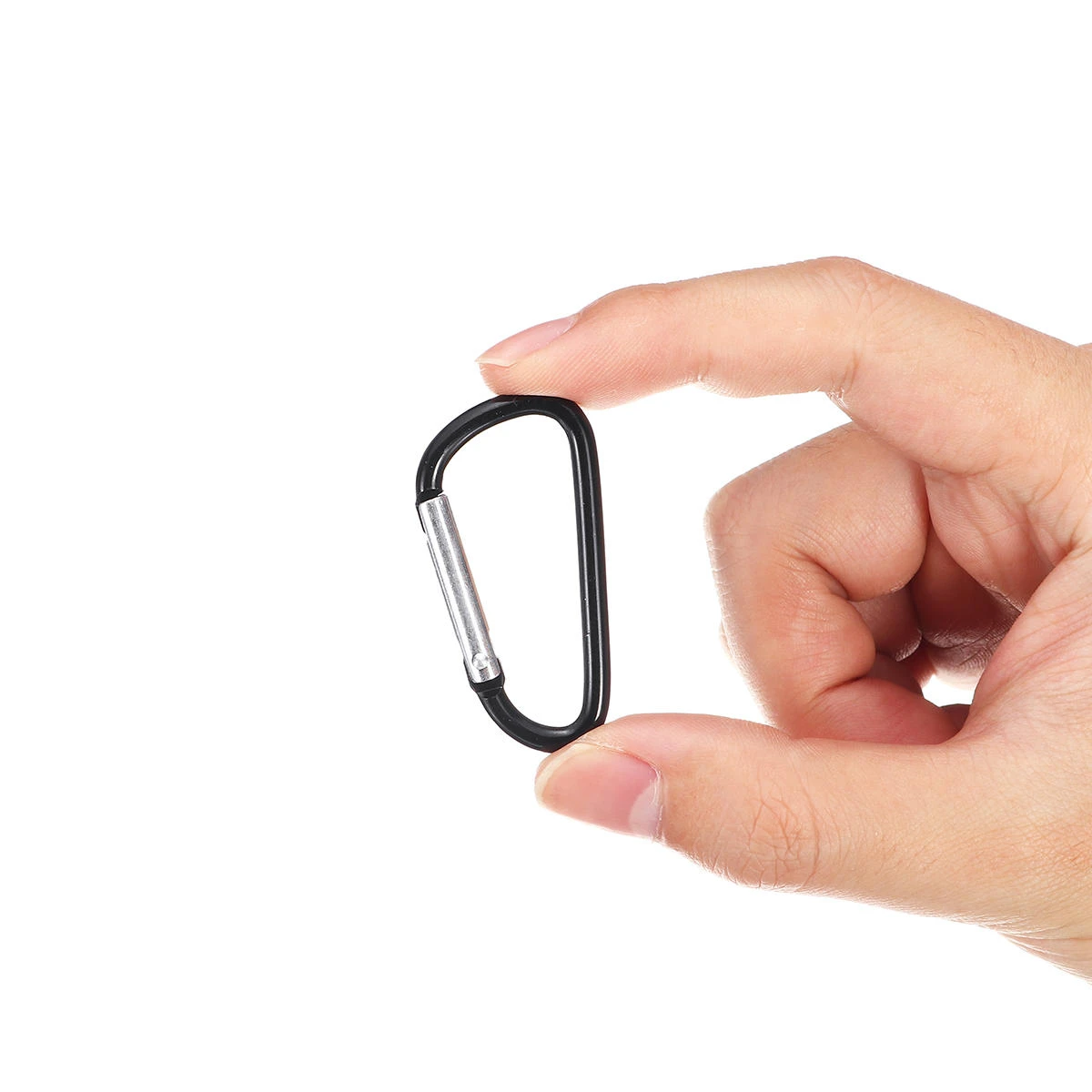 Screw Lock D-Shinged Carabiner Keyring Clip | Secure Hook for Tools & Keys - Image 5