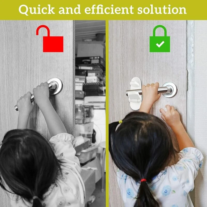 Dreambaby Door Lever Lock - 4 Pack Child Safety | Quick Install 3M Adhesive - Image 5
