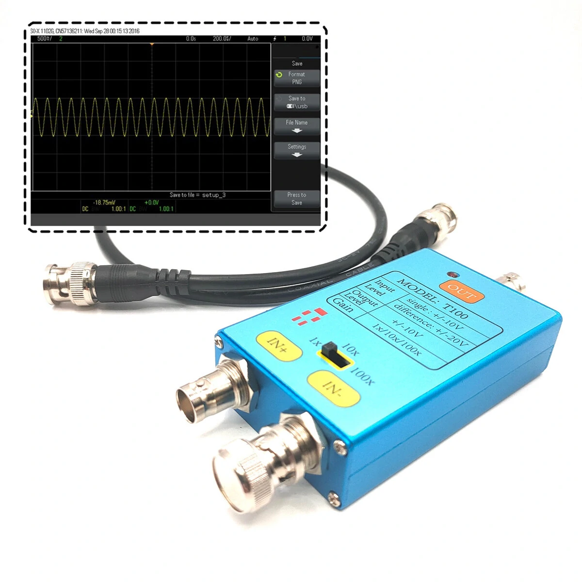 PicoScope 10M Bandwidth Differential Probe | Signal Amplifier for Weak Electrical Measurement - Image 2