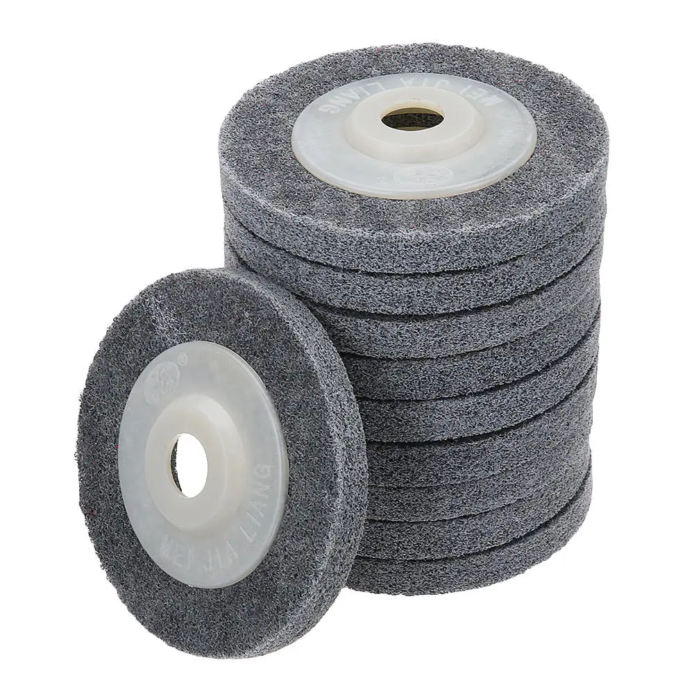 10pcs 100x12x16mm Nylon Buffing Polishing Wheel for Angle Grinder | Sanding Disc - Image 3
