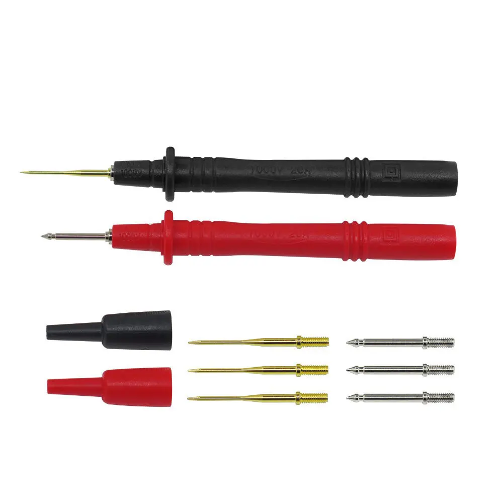 P8001 Multimeter Test Probes - 2pcs with Replaceable Gilded Needles - Image 2