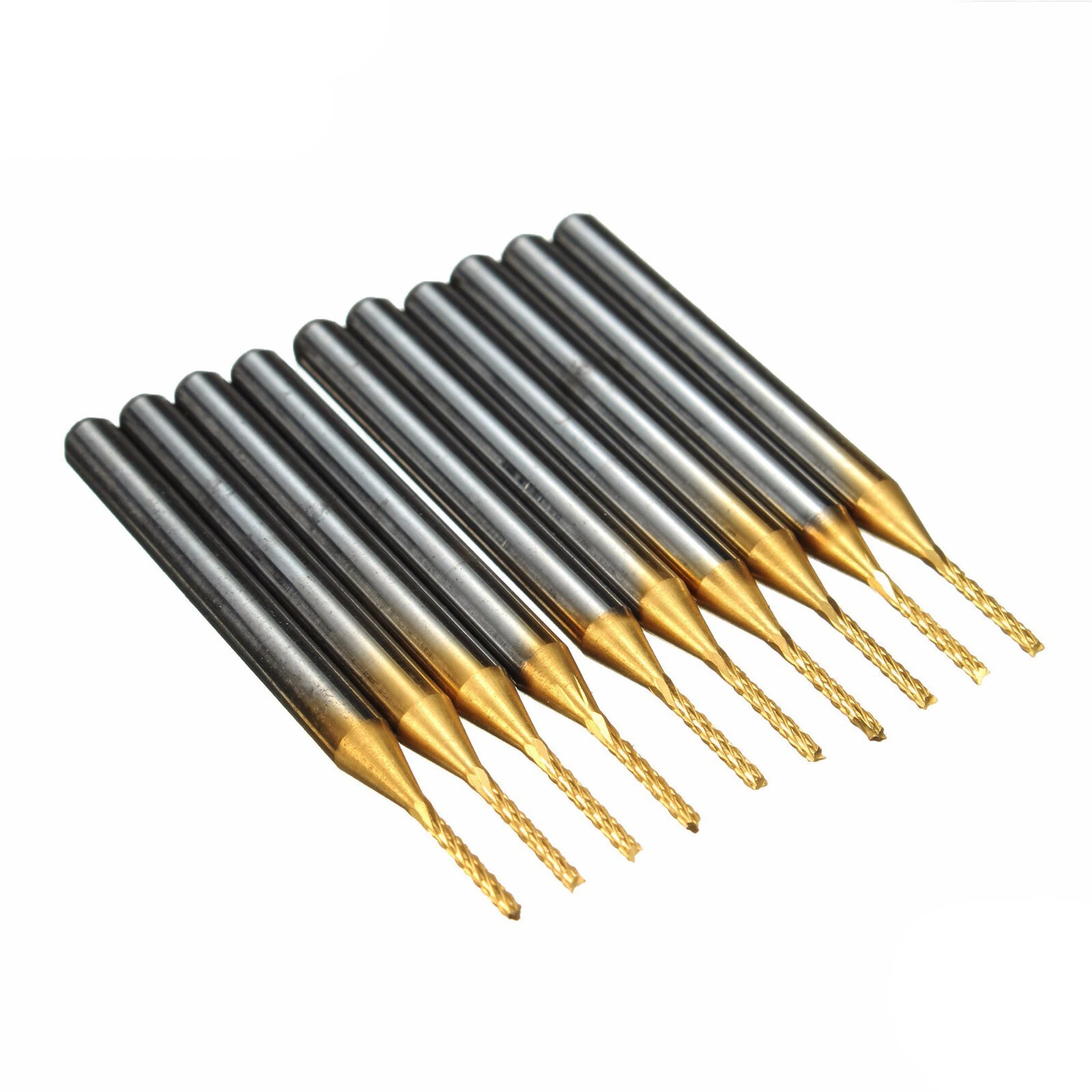 Drillpro DB-P4 10pc 1.0mm Carbide PCB Bits | 1/8 Shank Titanium Coated - Image 4