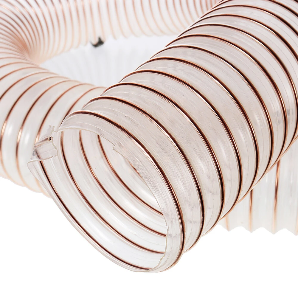 Flexible 1m Clear PU Dust Hose - For Turbo Cyclone Dust Collector & Vacuum - Image 5
