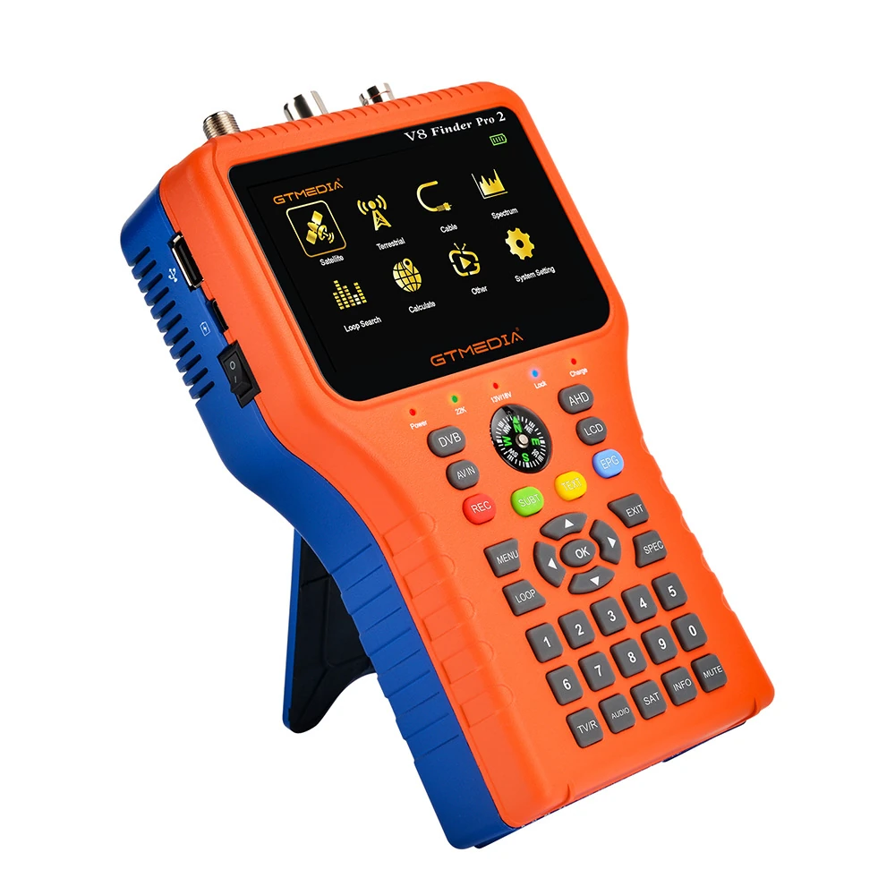 GTMEDIA V8 Finder Pro2 Satellite Finder - DVB-S2/T2/C Signal Meter with 4.3 LCD & 4000mAh Battery - Image 3