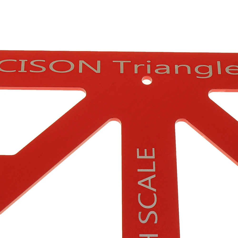 90/45 Degree Aluminum Woodworking Triangle Ruler | Inch Scale Precision Tool - Image 4
