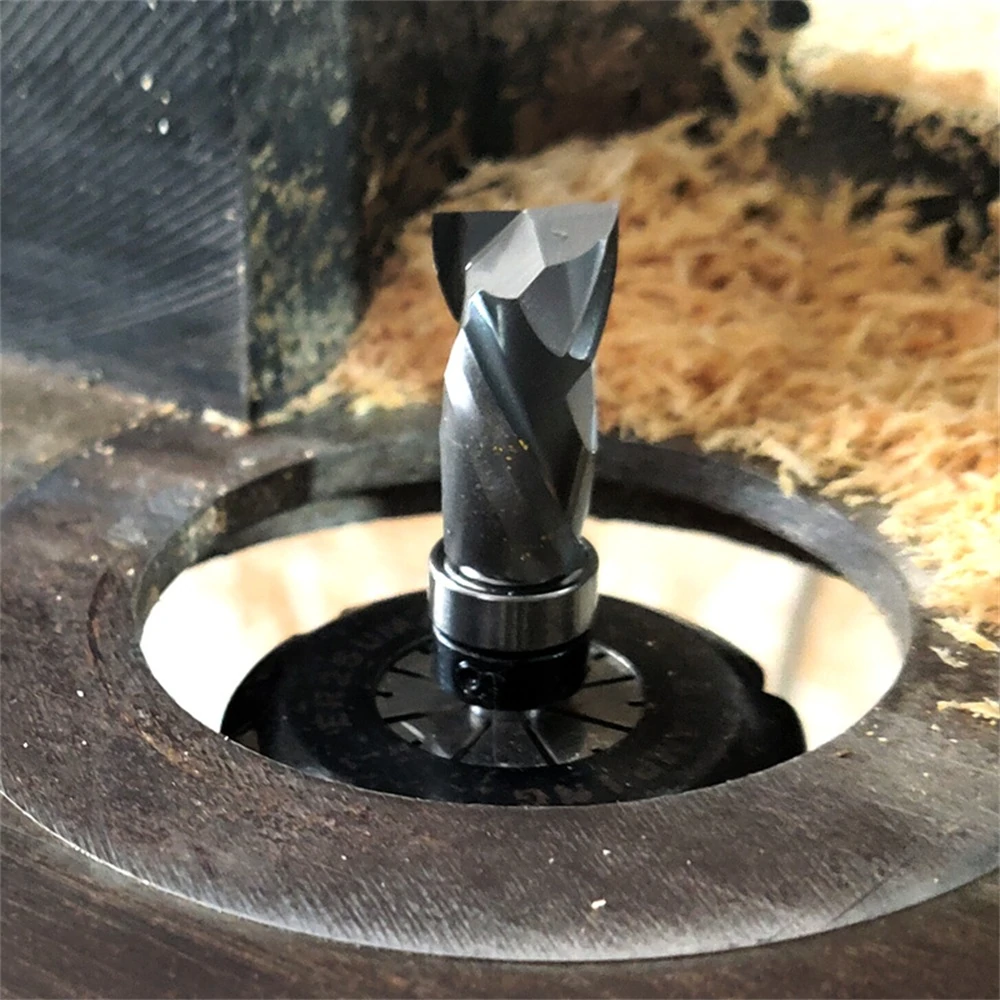 Carbide Spiral Trimming Router Bit - 1/4 Shank 12.7mm Cutting Diameter for Woodworking - Image 4
