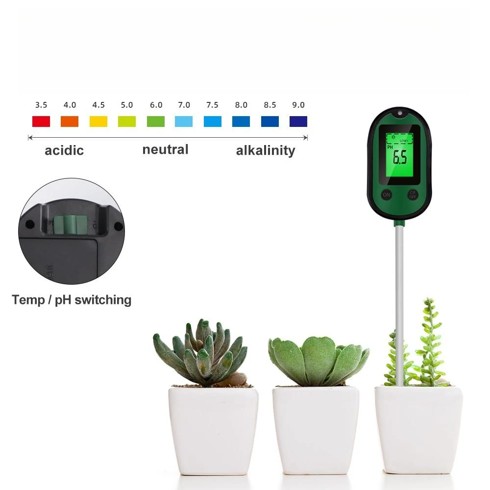 5-in-1 Soil Moisture Sensor & pH Meter | Metal Probe for Plants, Flowers, Lawn - Image 3