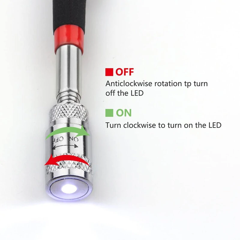 Telescopic Magnetic Pen - Adjustable Pickup Rod for Nuts & Bolts - Image 4
