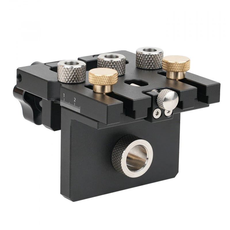 Ganwei 3-in-1 Woodworking Drilling Jig | CNC Aluminum Dowel & Cam Lock Guide - Image 5
