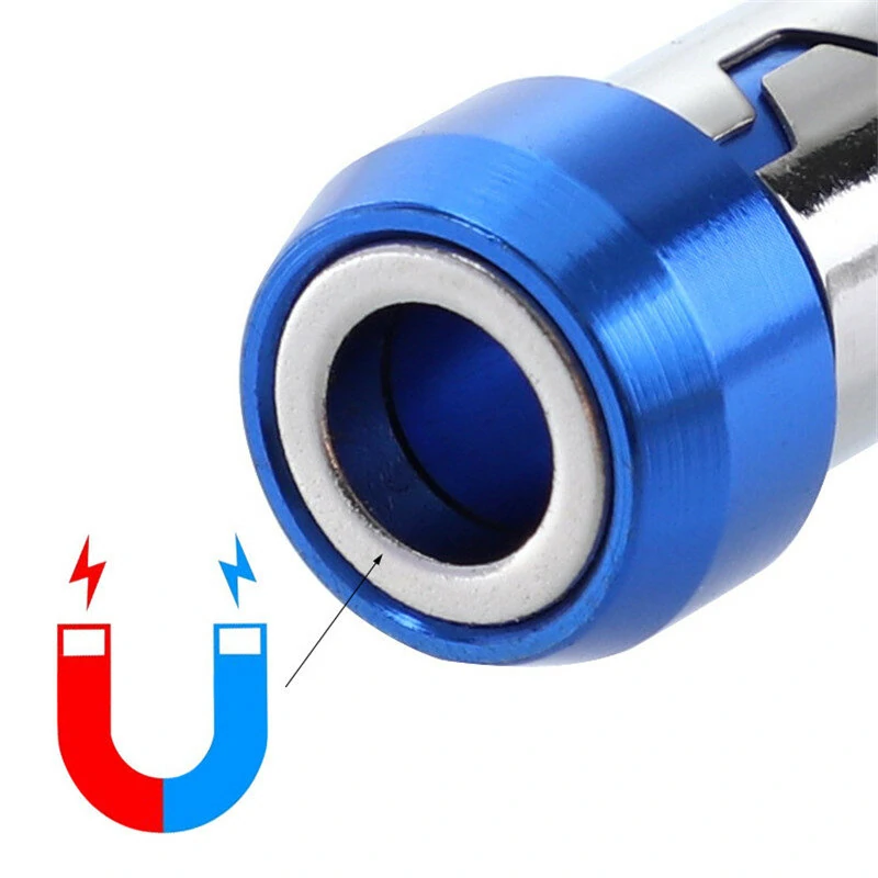 Drillpro Universal Magnetic Ring 6.35mm Screwdriver Bit | Alloy Strong Magnetizer - Image 5