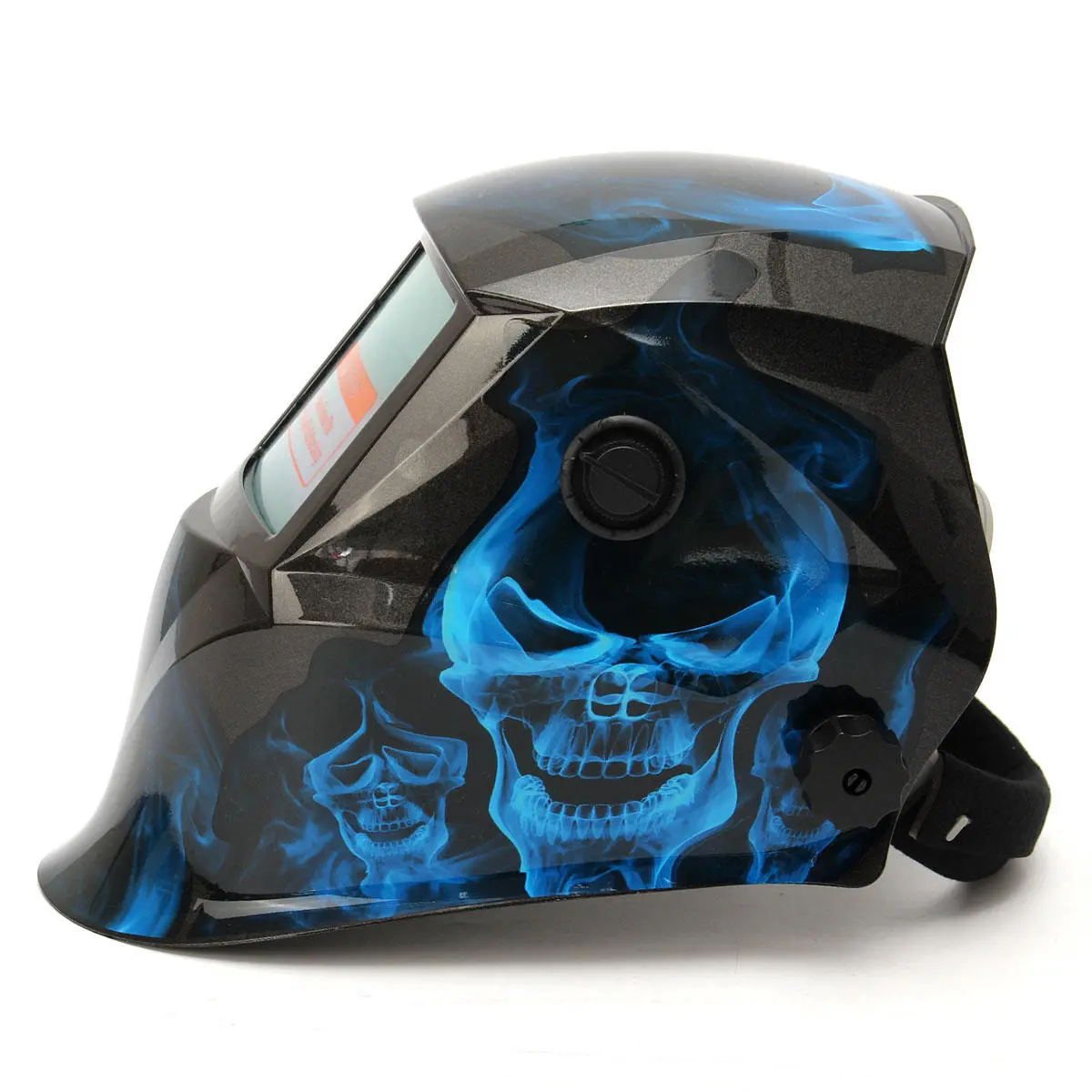 Blue Skull Solar Auto Darkening Welding Helmet - ARC TIG MIG Grinding Mask - Image 4