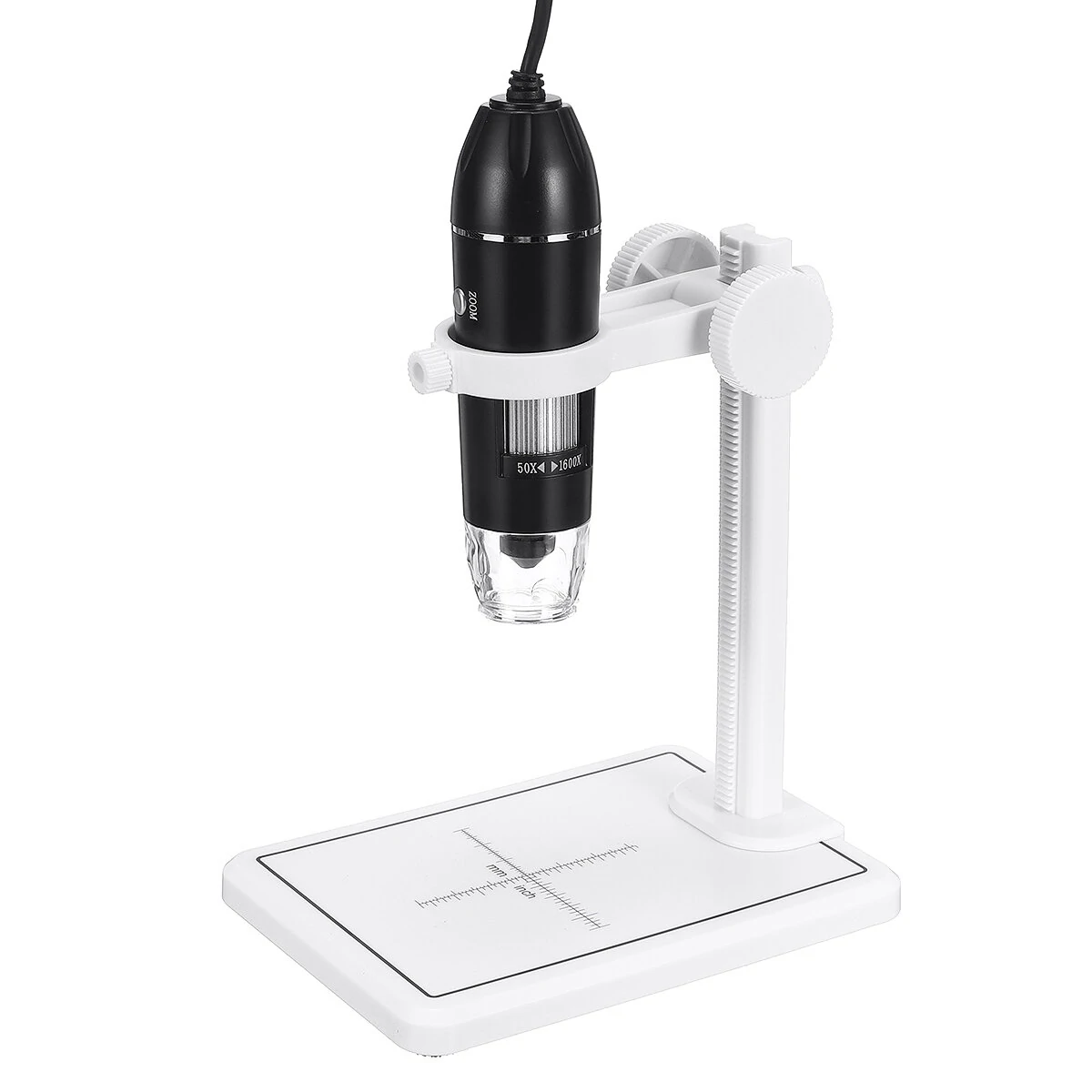AmScope 1600X USB Digital Microscope - 2MP Camera, 8 LED Lights, Includes Stand - Image 4