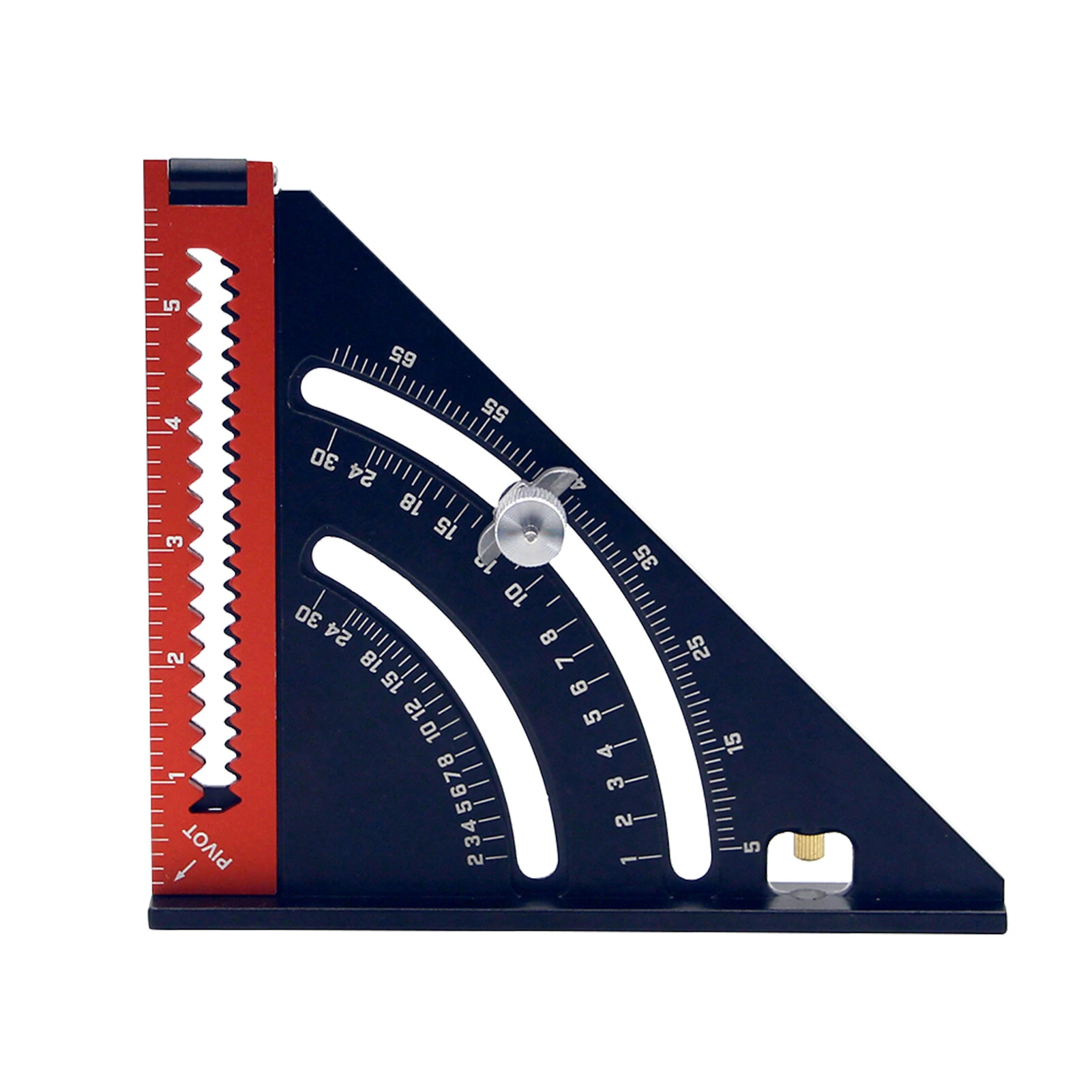 2-in-1 Folding Aluminum Alloy Triangle Square Ruler | Extendable Arm Layout Tool - Image 2
