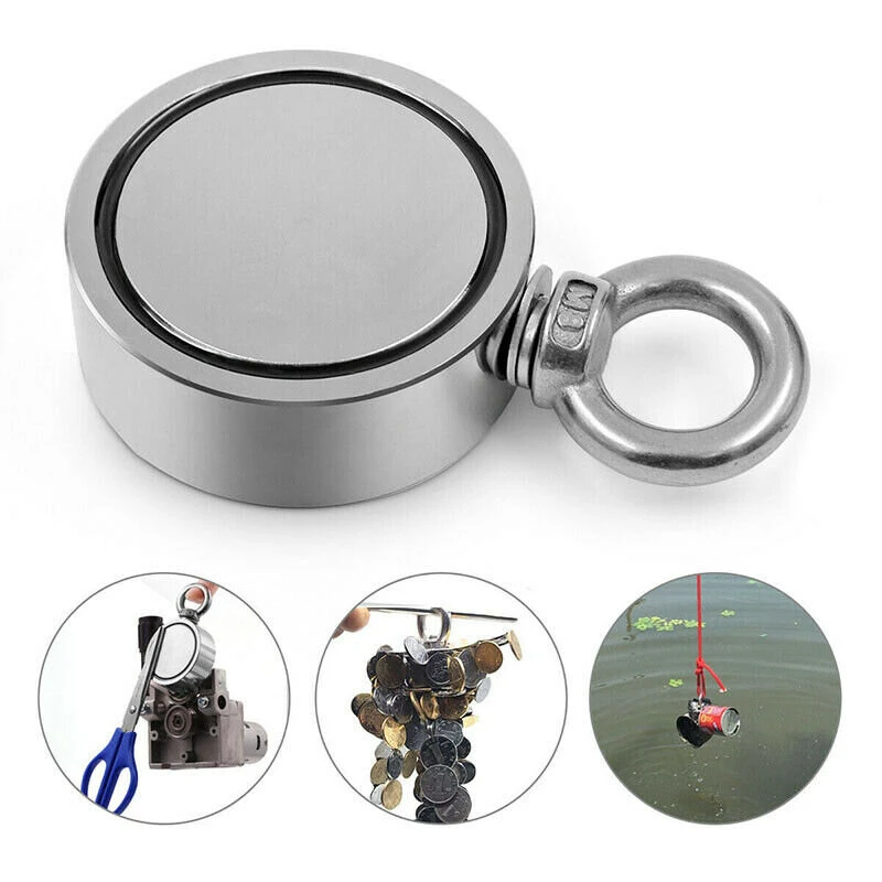 Neodymium Fishing Magnet 100KG-300KG | Salvage Recovery Magnet with 10M Rope - Image 5