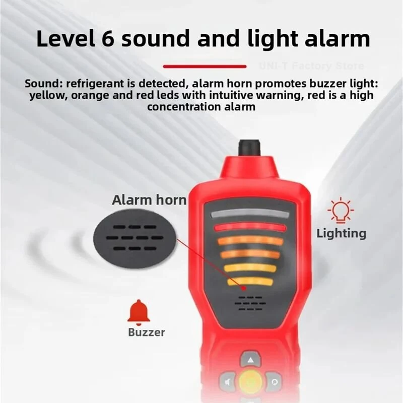 UNI-T UT336A HVAC Leak Detector - 6 Sensitivity Levels | LED Indicator | Long Battery Life - Image 3