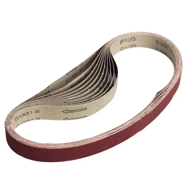10pcs 760x25mm 100 Grit Sanding Belts Abrasive Sandpaper - Image 4