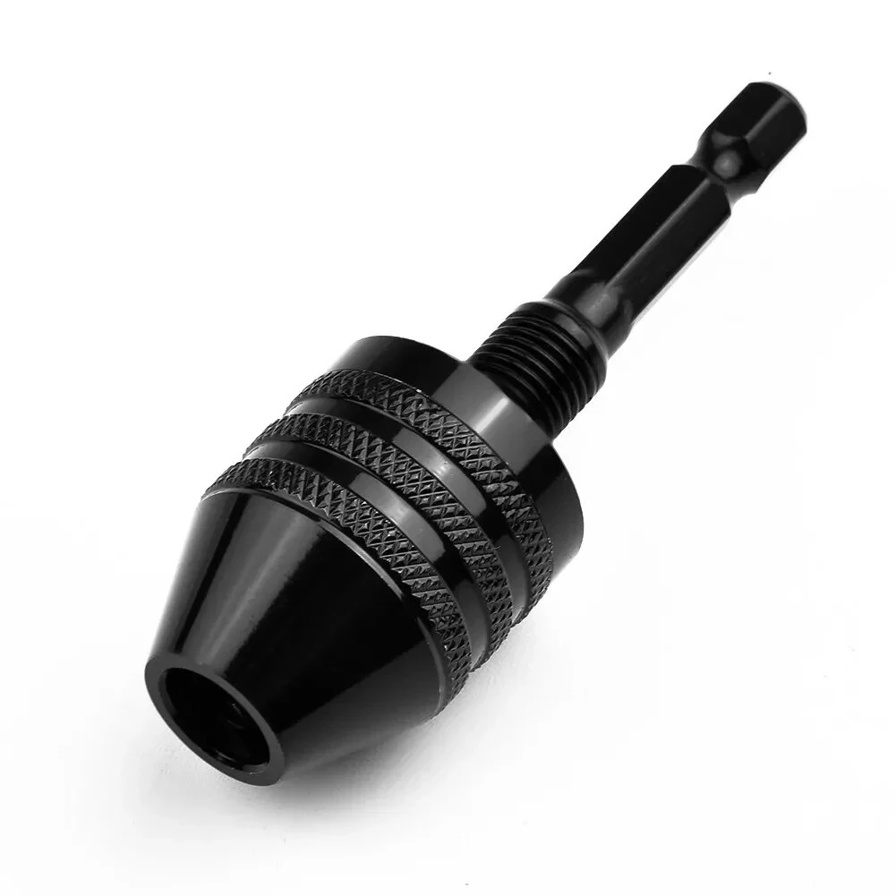Mini Keyless Drill Chuck - 1/4 Inch Hex Shank Quick-Change Converter | Aluminum Alloy - Image 5