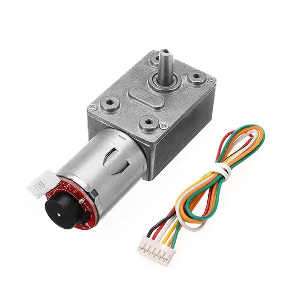 CHIHAI GM4632-370 12V 30RPM High Torque Worm Gear Motor | Turbo Encoder - Image 2