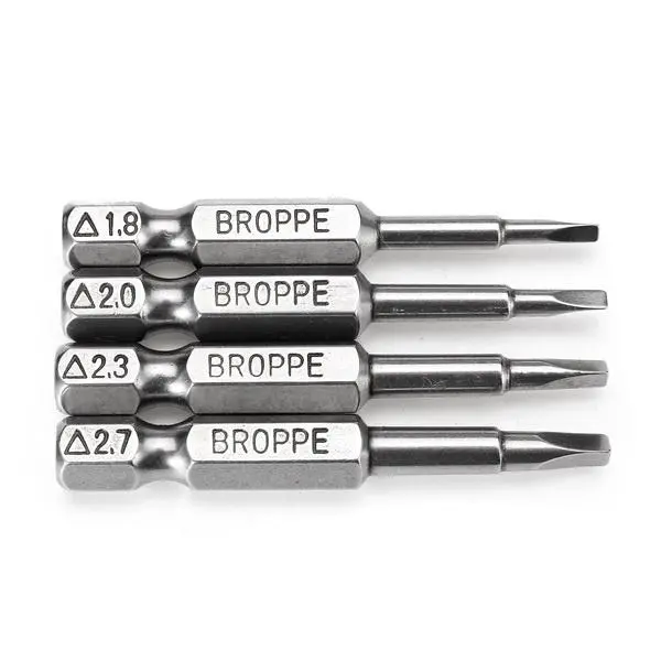Broppe 4pcs 50mm Triangle Screwdriver Bits | 1/4 Inch Hex Shank Magnetic - Image 5