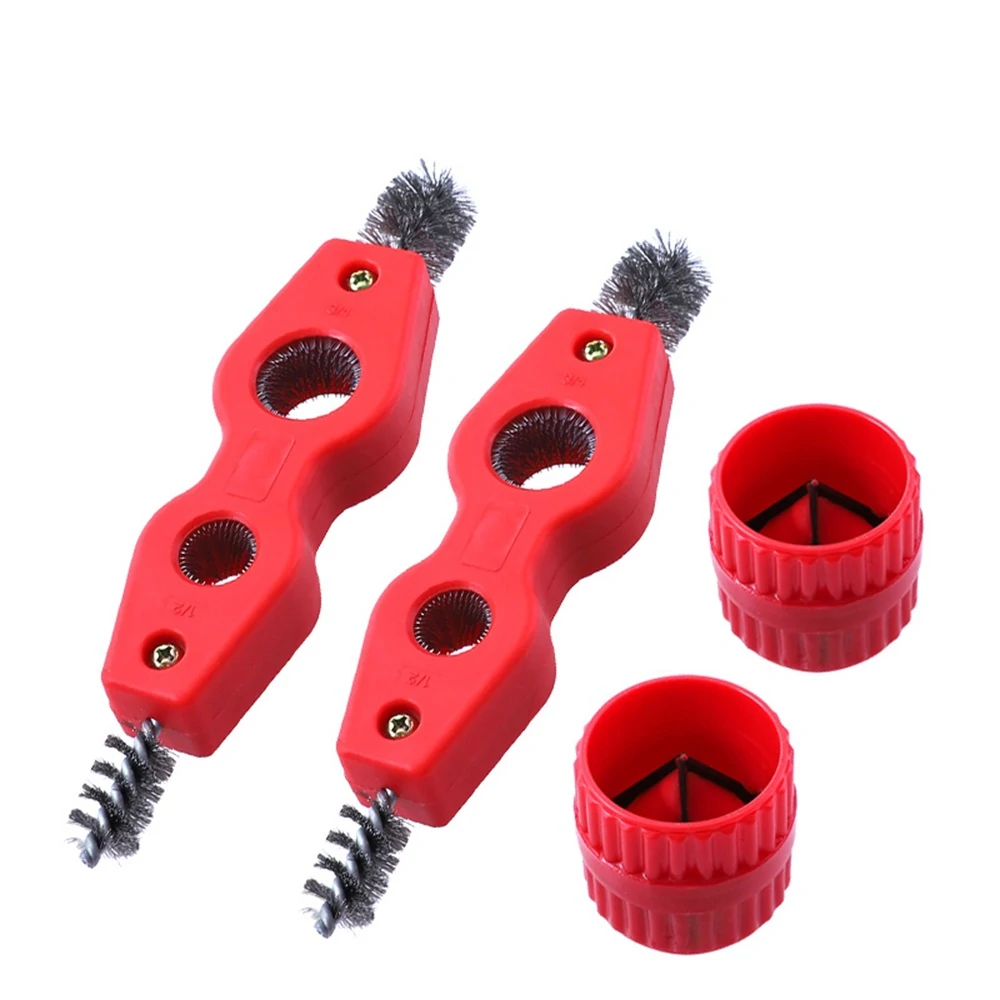 4 in 1 Copper Tube Polishing & Chamfering Set | Double-Ended Pipe & Test Tube Cleaning Brush Tool - Image 2
