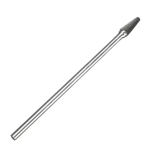 Carbide Grinding Head for Rotary Tool - 1/4 Inch Cone Shape | Tungsten Steel - Image 2