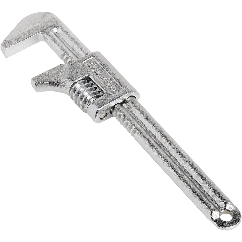 Adjustable Automotive Wrench - 9 11 15 Inch Wide Jaw - Alloy Steel Chrome Plated - Image 3