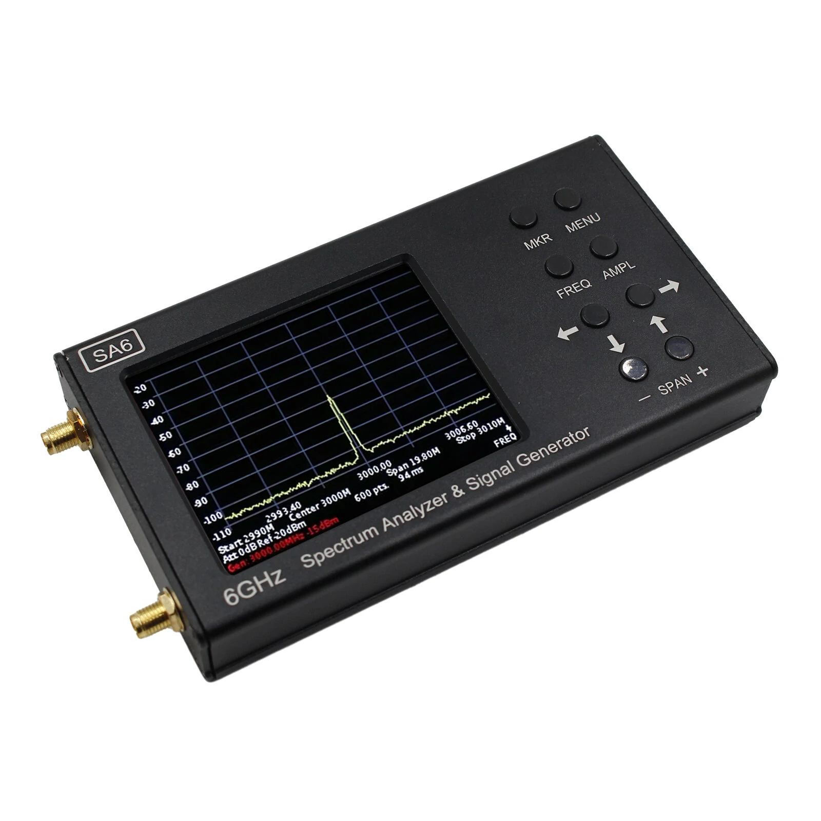 SA6 6GHz Handheld Spectrum Analyzer | Portable Signal Generator | WiFi 2G 4G LTE CDMA GSM - Image 5