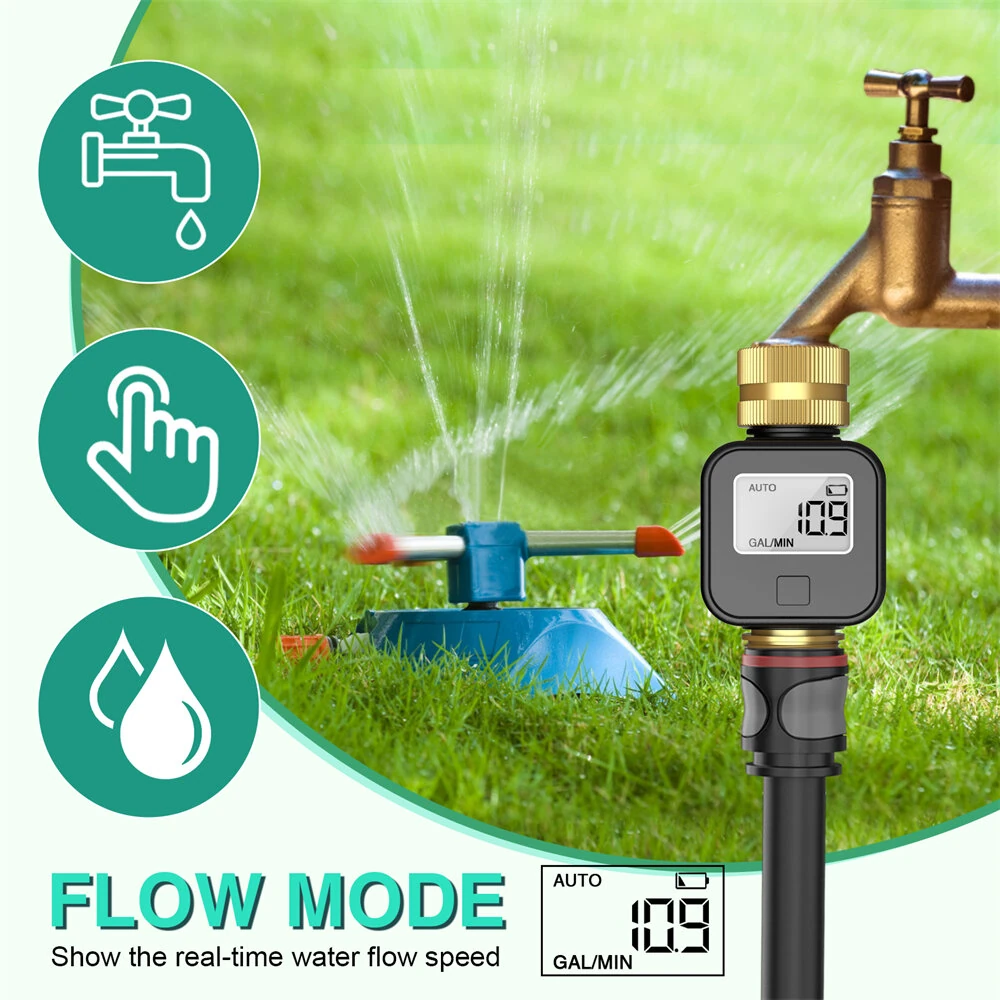 SGS05 TT Smart Irrigation Timer - Water Flow Meter with LCD Display | Multi Mode for Garden Lawn - Image 4