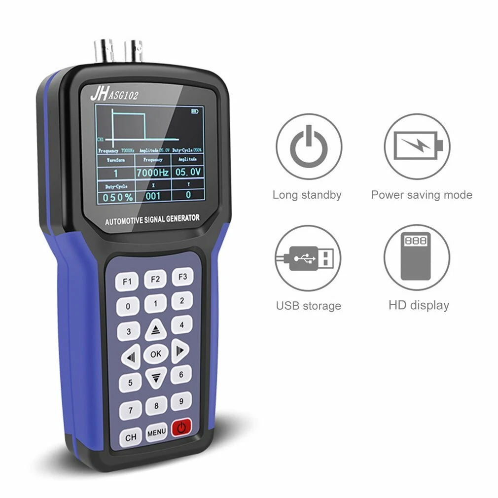 Jinhan ASG102 Digital Handheld Signal Generator - 2 Channel Automotive Kit With Data Function - Image 2