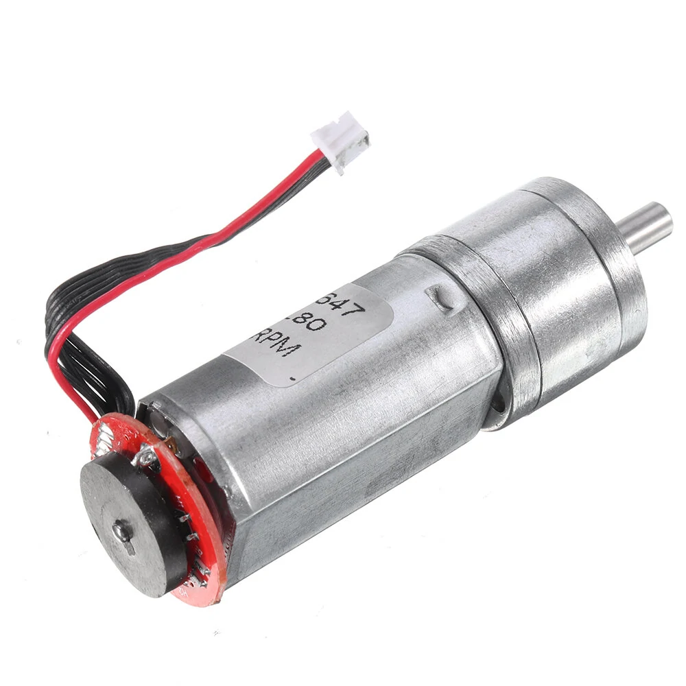 DC 12V 150RPM Gear Reduction Motor with Encoder & Speed Dial - 20GA180 - Image 3