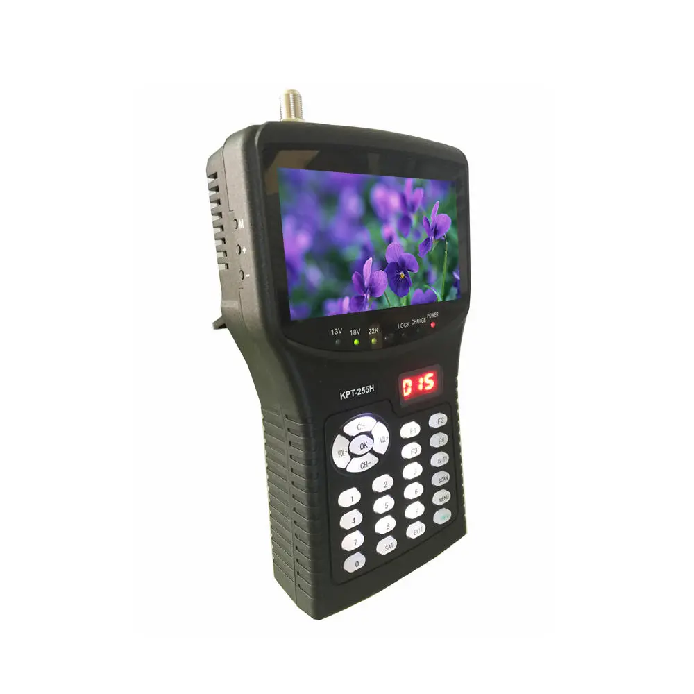 KPT-255H HD Satellite Finder - 4.3 Inch DVB-S/S2 Signal Tester with AV USB - Image 2