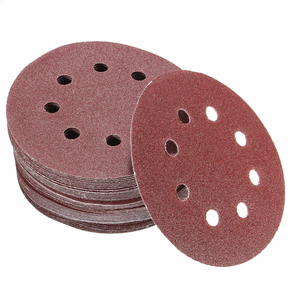 3M Sanding Discs 50pcs 5 Inch | 8 Hole 80-320 Grit Assortment for Polishing - Image 2