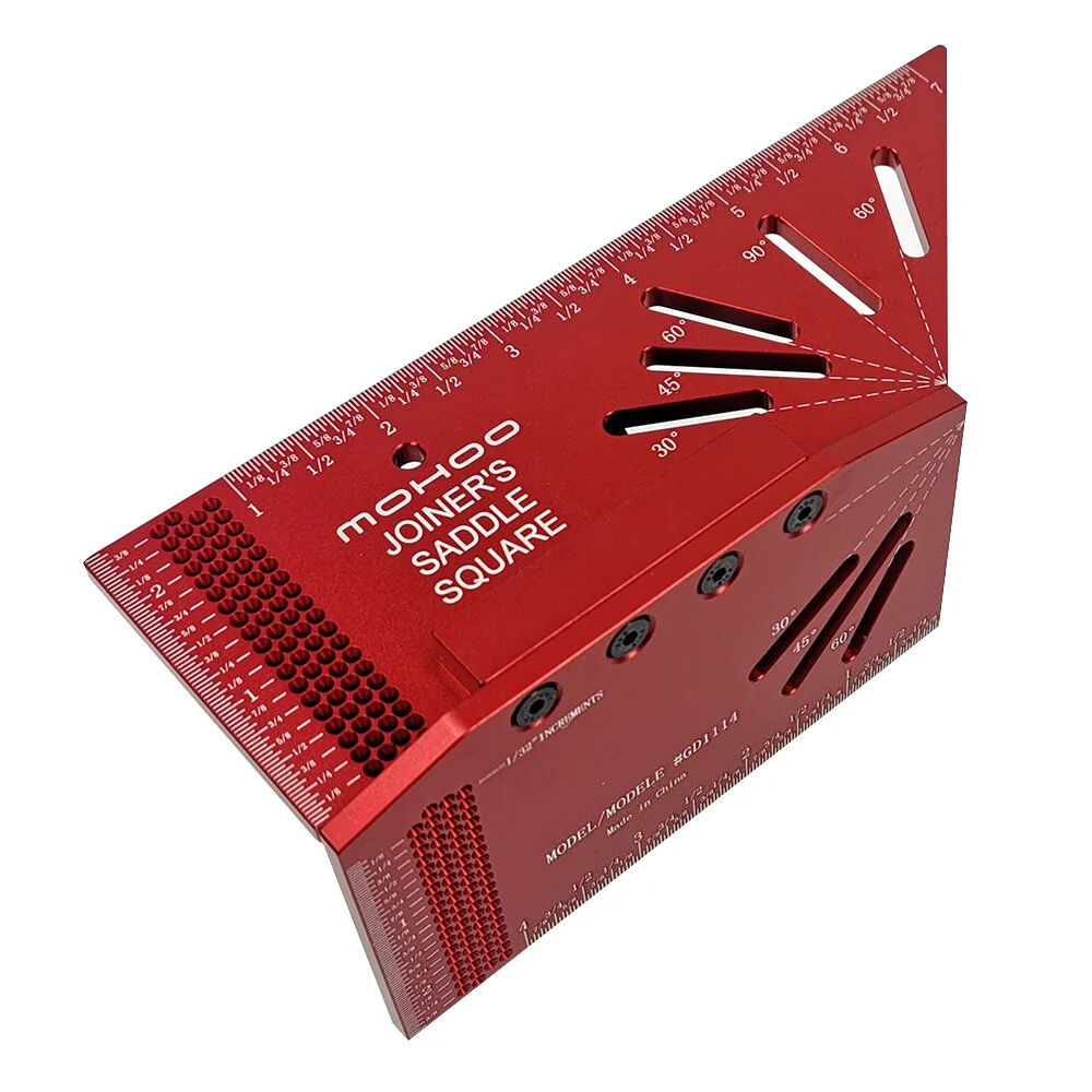Mohoo Aluminum Alloy Saddle Layout Square - 3D Mitre Angle Measuring Tool - Image 2