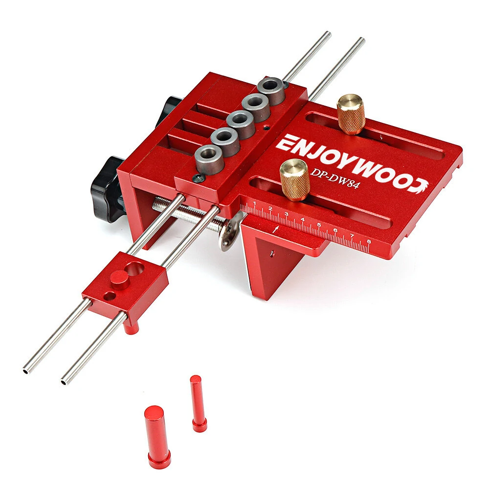 ENJOYWOOD 3-in-1 Adjustable Doweling Jig Kit | Pocket Hole Jig & Drilling Guide - Image 3