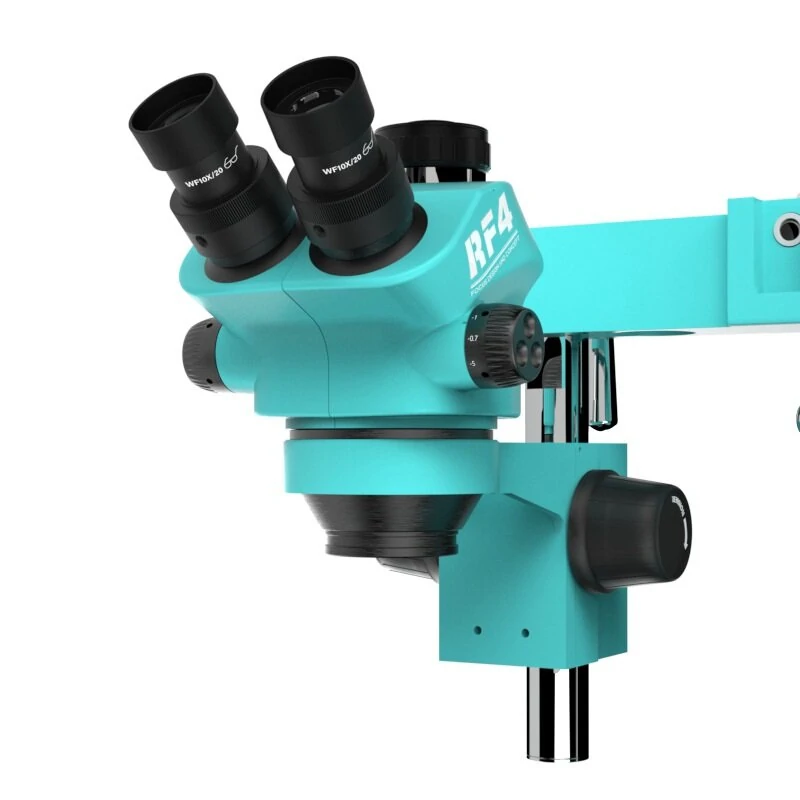 RF4 RF7050TV Stereo Microscope | 7X-50X Zoom Trinocular | For Phone Repair - Image 4