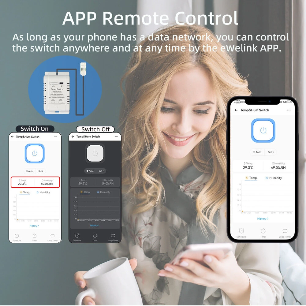 Smart Thermostat LY-607-N | WiFi & Bluetooth Remote | 20A 3800W | Temp & Humidity Control - Image 4