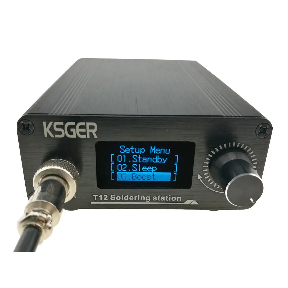 KSGER T12 Mini V2.1S Soldering Station | T1 Temperature Controller | Metal Case - Image 4