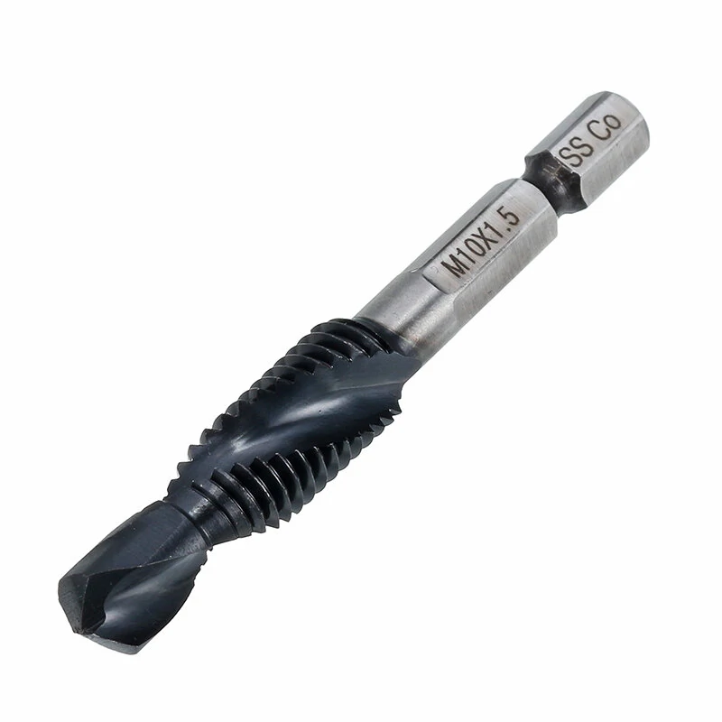 Drillpro HRC89 M3-M10 Drill Tap Bit Set - TiAlN Coated Countersink & Deburr - Image 3