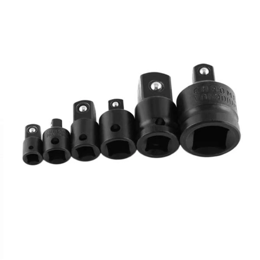 Hi-Spec 6Pc Socket Wrench Set - 1/4 1/2 3/8 3/4 Impact Adapter | Ratchet Driver - Image 4