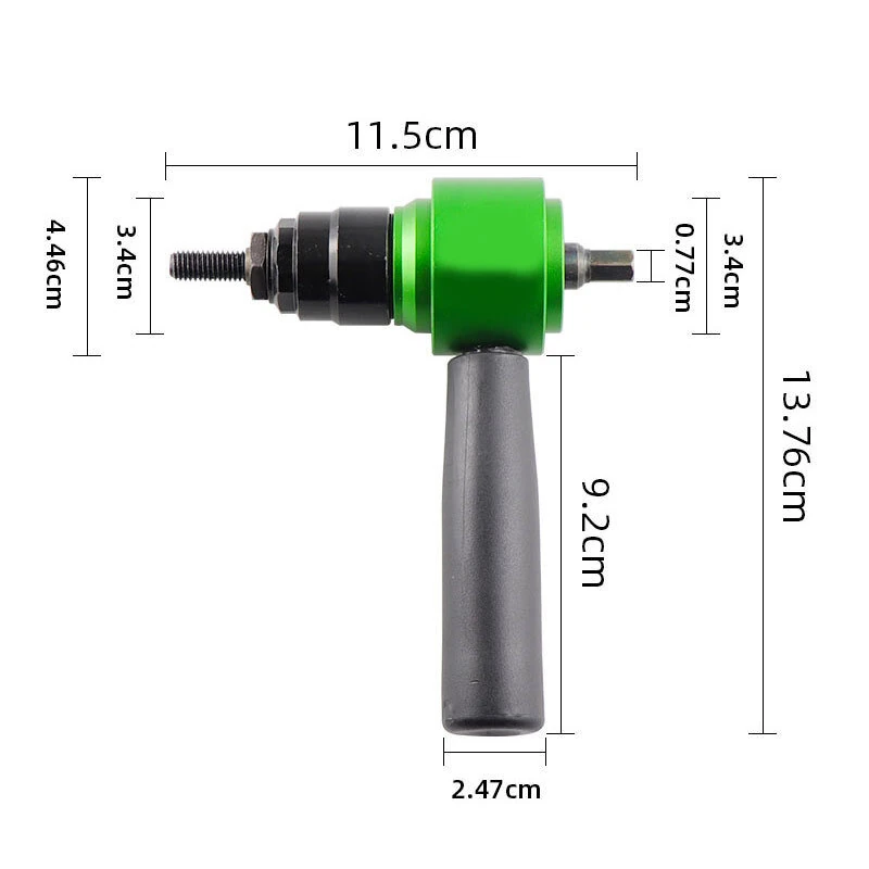 Rivet Nut Tool Kit - Manual Drill Adapter for M3-M10 - Portable with Hex Wrench - Image 3