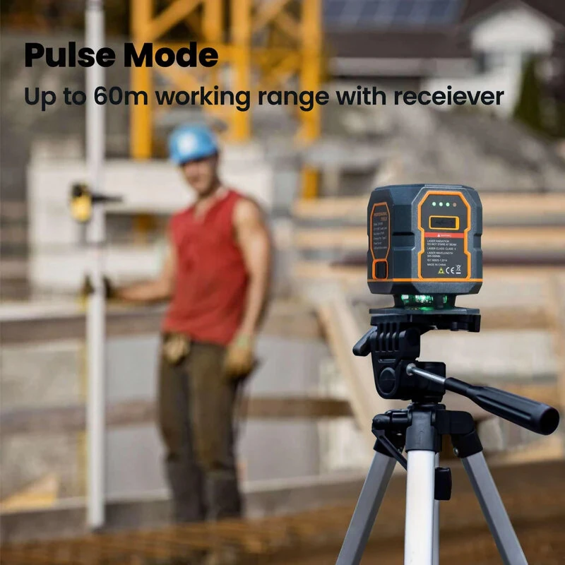 CIGMAN CM-508 Green Laser Level | 5 Lines 360° Horizontal Self-Leveling | 30M Range Rechargeable - Image 5